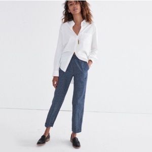 Madewell Navy Print Dress Pant / Trouser